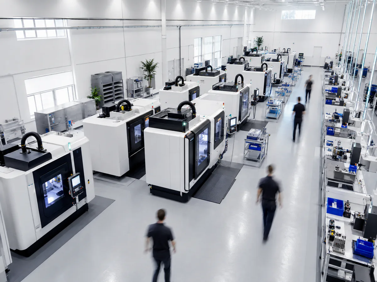 Interior of a precision machining facility