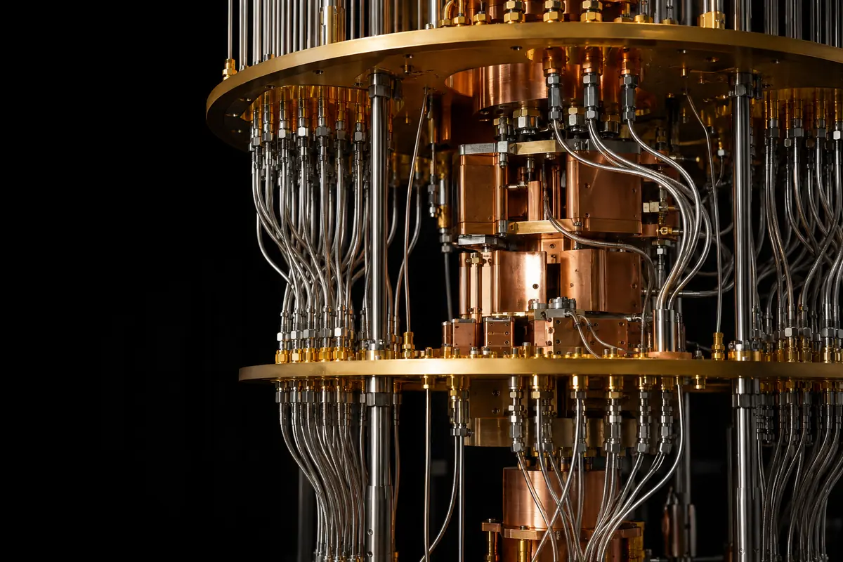 A quantum-computing dilution refrigerator with precision-routed lines